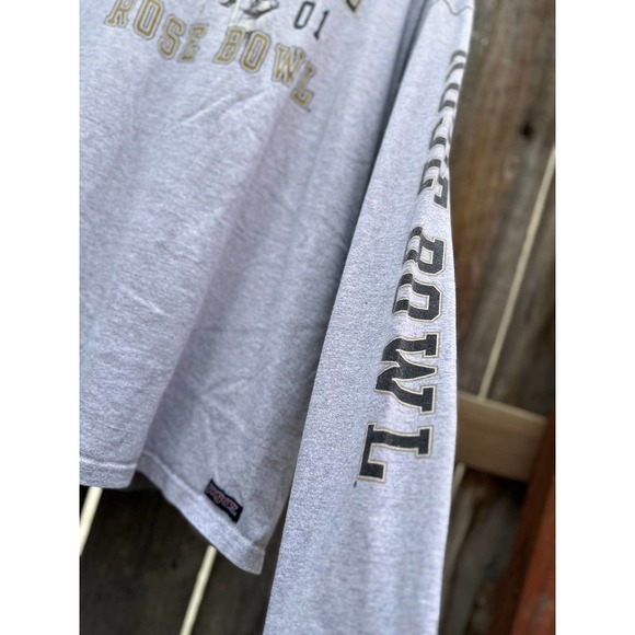 Y2K 2001 Perdue Boilermakers Rose Bowl Long sleeve T-shirt XL - Picture 3 of 4